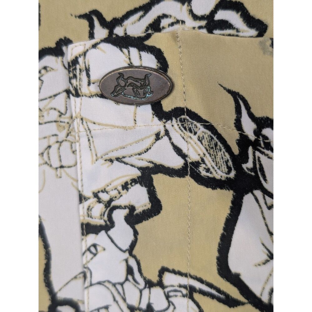 Vintage Phat Farm All Over Bull Print Short Sleeve Shirt Men's Size XXL/2XL - Picture 9 of 14